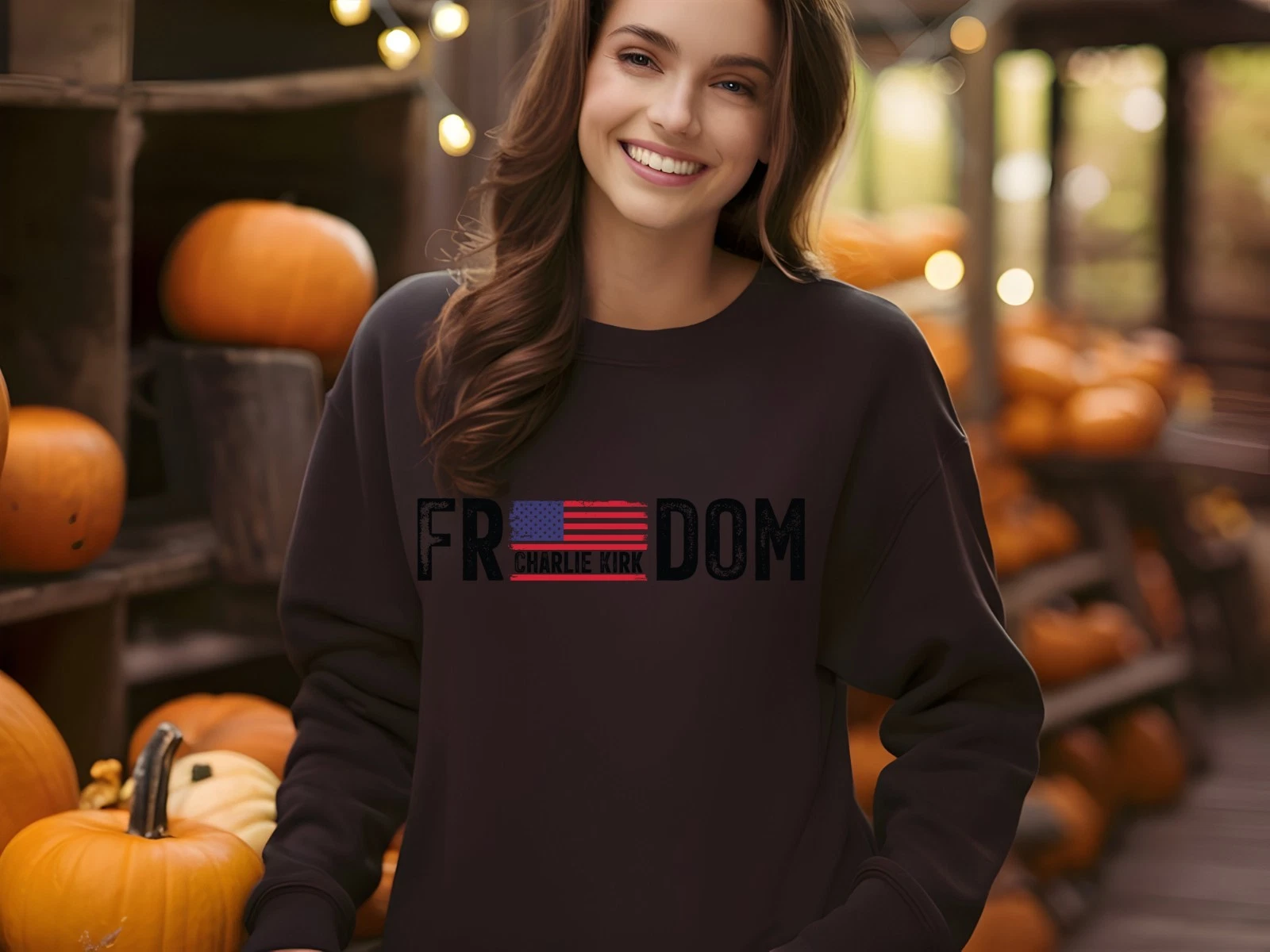 Freedom Sweatshirt Patriotic Conservative USA American Flag Unisex Gift