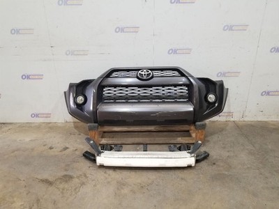 14 2014 TOYOTA 4 RUNNER SR5 FRONT BUMPER ASSEMBLY GRAY WITH GRILLES AND FOGS