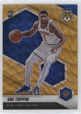 2020-21 Panini Mosaic Rookie Mosaic Gold Wave Prizm Obi Toppin #220 0c4o