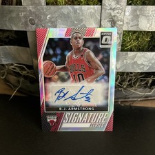 2017-18 Panini Signature Series B.J. Armstrong #82 Autographed 