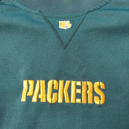 Green Bay Packers Shirt Men L Longsleeve NFL Green Embroidered NFC North Size Lg - Picture 8 of 10