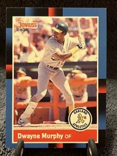1988 Donruss - Dwayne Murphy #405 Solid Blue Upper Right Corner
