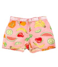 Gymboree Tutti Fruity Fruit Print Shorts Size 6 Pink Cotton Summer Fun