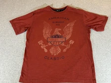Harley Davidson Shirt Men Large American Classic Eagle Graphic USA Moto Biker HD