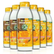Image of 6x Garnier Ultimate Blends Banana Dry Hair Food Nourishing Conditioner 350ml