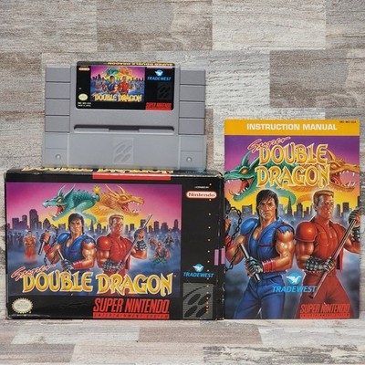 Super Double Dragon (Super Nintendo SNES) Complete with Manual 