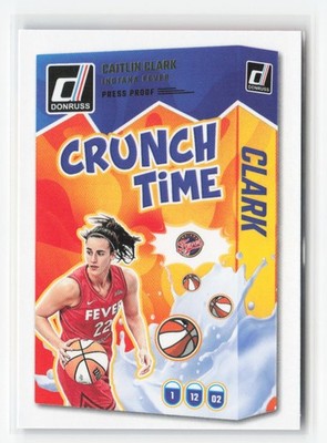 2025 Donruss WNBA #5 Caitlin Clark Crunch Time Press Proof
