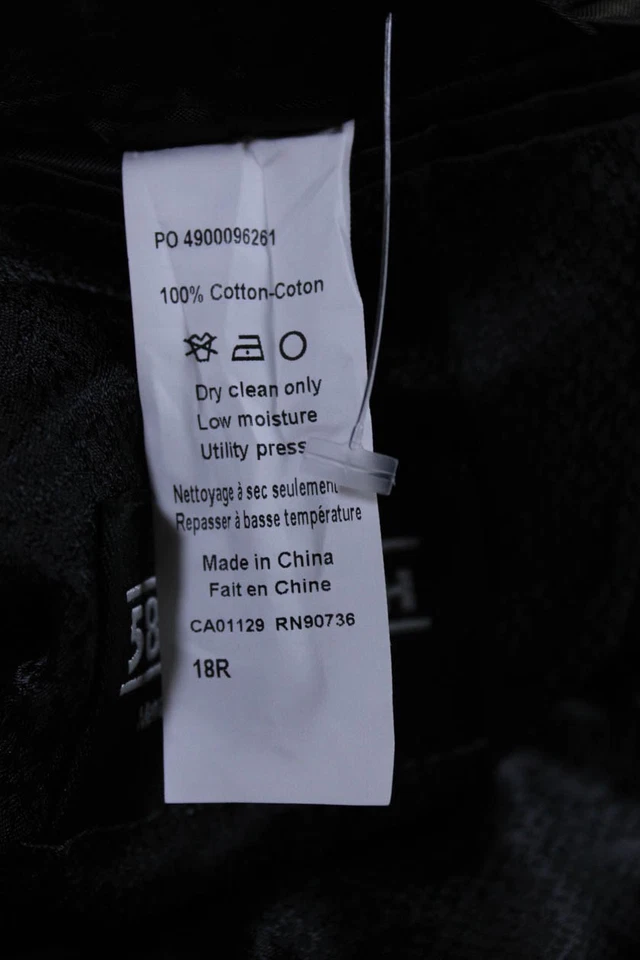 Tallia Boys Black Paisley Cotton Two Button Long Sleeve Blazer Jacket Size 18R - Image 4 of 4