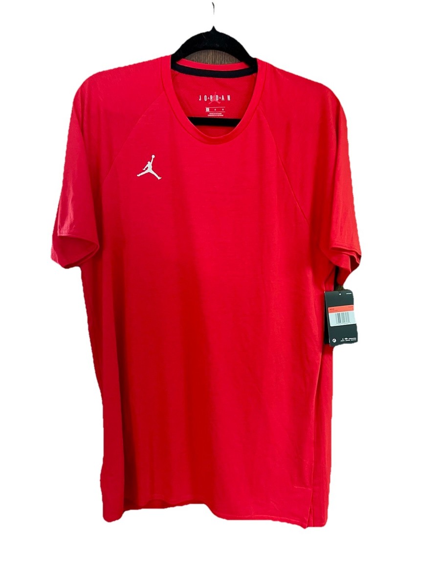 Nike Air Jordan 23 Alpha Training Shirt Large Short Sleeve Red
