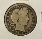 1895 Barber Quarter Silver 25C Circulated Philadelphia US Coin