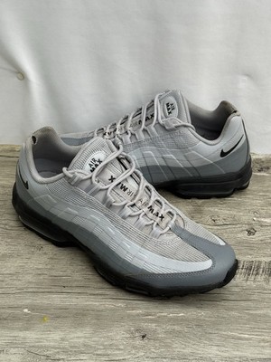 Nike Air Max 95 Turnschuhe Grau Schwarz Farbverlauf Laufschuhe Air Bubble Herren UK 11