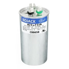 BOJACK 605uF 60/5MFD ±6 370V 440V CBB65 Dual Run Circular Start Capacitor for AC