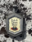 Vintage Fyfe & Drum Beer Light up Old Style Sign Lantern Mid Late 20th Century