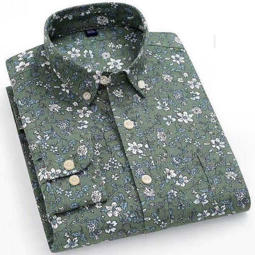 Mens Oxford Shirts Formal Business Long Sleeves Cotton Casual Dress Shirts Tops - Picture 18 of 48