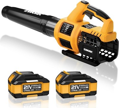 EWORK Cordless Leaf Blower, 21V Electric Handheld Blower