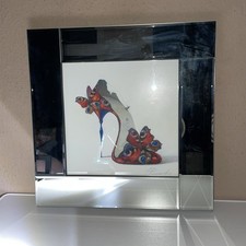 Spiegel-Glasbild, Panasenko, Schmetterlings-High Heels,45.5x45.5cm