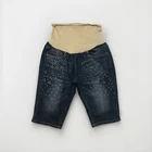 BELLA VIDA Maternity Jean Shorts Rhinestones Size XL