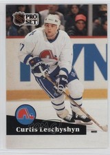 1991-92 Pro Set French Curtis Leschyshyn #198 0a4