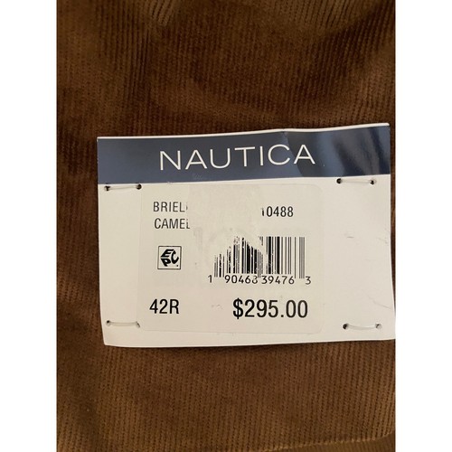 Nautica Men's 42 Regular Corduroy Sport Coat Modern Fit Camel Brown NEW - 第 8/9 張圖片