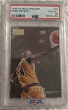🔥1996-97 Kobe Bryant Rookie Card SkyBox Premium #55 GEM MINT PSA 10🔥