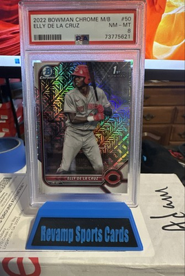 #ad 2022 Bowman Chrome Prospects Elly De La Cruz #BCP 50 Mojo Refractor RC $23.95