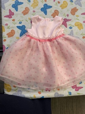 Just One You by Carter's Pink Polka Dot Tulle Fit & Flare Dress 9M