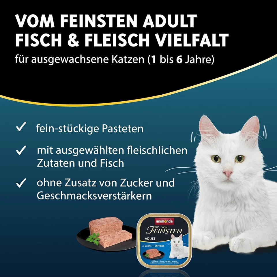 animonda Vom Feinsten Adult Fisch & Fleisch Vielfalt, 32 x 100 g - Bild 2 von 4