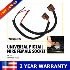 2 Pack Extension Wire Pigtail Female U HB4 Two Harness Fog For 9006 Connector US