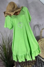 New tunic dress Alinie Italy summer beach jersey green 40 42 44