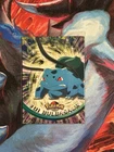 Topps Pokemon Bulbasaur #01 E1/12 1999 The First Movie Black Logo