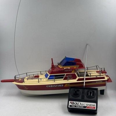 Vtg 1:24 Nikko Radio Control Boat Christina SN-6166 W/ Controller