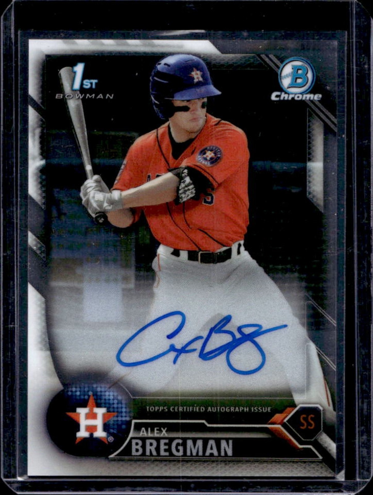 2016 Bowman Alex Bregman Chrome Prospect Auto #CPA-AB Astros