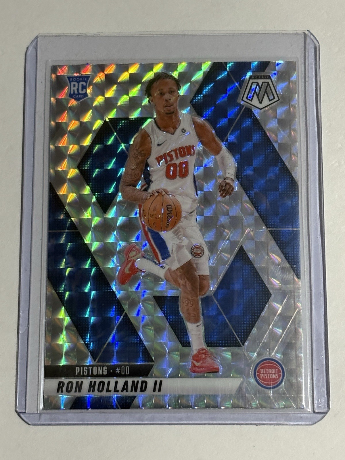 Ron Holland II Rookie RC 2024-25 Panini Mosaic Silver Mosaic #219 Pistons