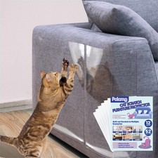 Anti-Cat Scratch Furniture Protector-12-Pack 12P 52 pins, Transparent