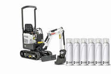 BOBCAT GREY MICRO MINI DIGGER EXCAVATOR AEROSOL SPRAY PAINT 400ml STEMMA® x6