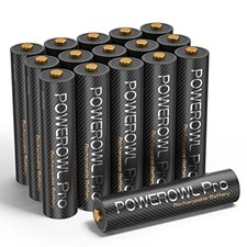 POWEROWL PRO AAA Rechargeable Batteries 16 Count 1100mAh 1.2V NiMH Precharged
