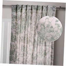Curtains for living 50"W x 124"L Pack of 1 11 - Antique Green - the Miller