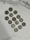 Mercury Dimes Lot of 14 Dimes 90% Silver from various dates between 1945-1929