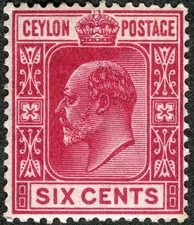 Ceylon 1904 King Edward MNH (SC# 182)