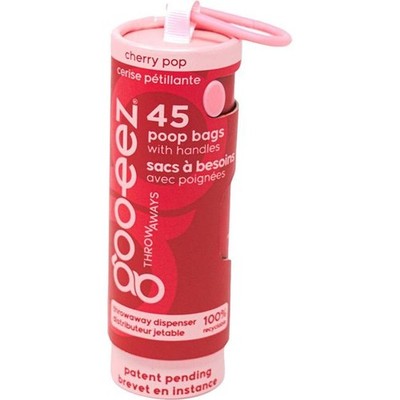 GZ3026 CHE05OS Compact Eco-Friendly Poop Bag with Dispenser Cherry Pop - 45 C...