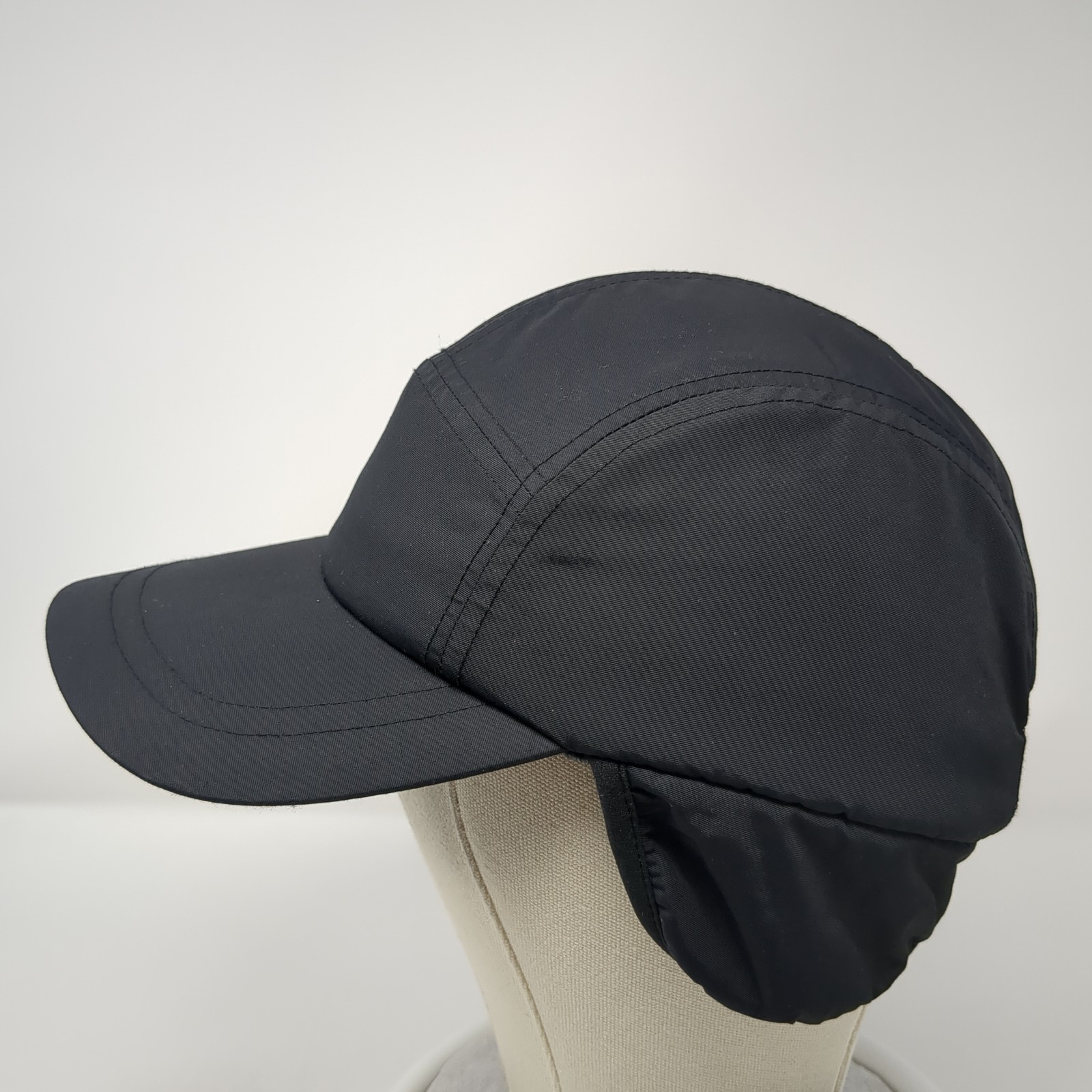Lands' End Slideback 5 Panel Hat Solid Black One … - image 3