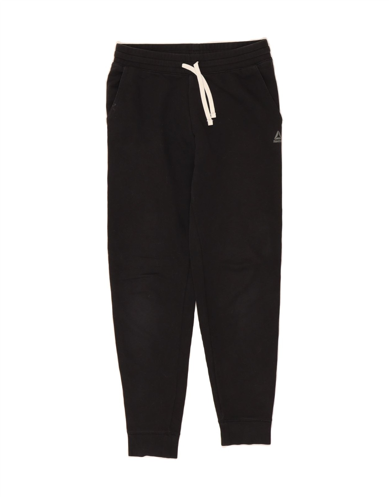 REEBOK Womens Tracksuit Trousers Joggers UK 12 Medium  Black BG06