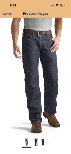 Ariat FR M3 Loose Basic Stackable Straight Leg Jeans - Men’s Fire Resistant30/36