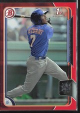 2015 Bowman #BP59 Champ Stuart Prospect Red #/5
