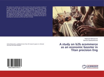 Rajeswari Muthukumar (u. a.) | A study on b2b ecommerce as an economic...