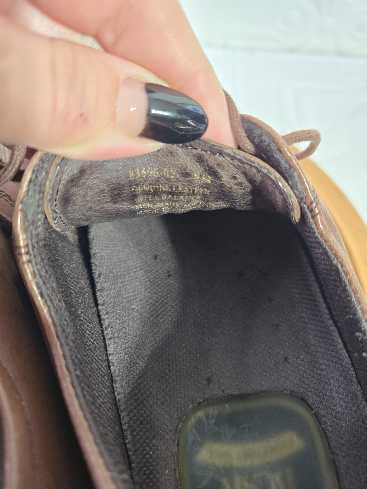 SAOLA Scarpe eleganti Nunn Bush uomo taglia 9M casual Oxford pelle marrone stringate 83596 02