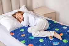 x2 Potty Training Mattress Protector Small Single, Moon  Planet 2 Pack