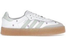 Size 7 - adidas Sambae Floral White Linen Green Gum Women's JS3954