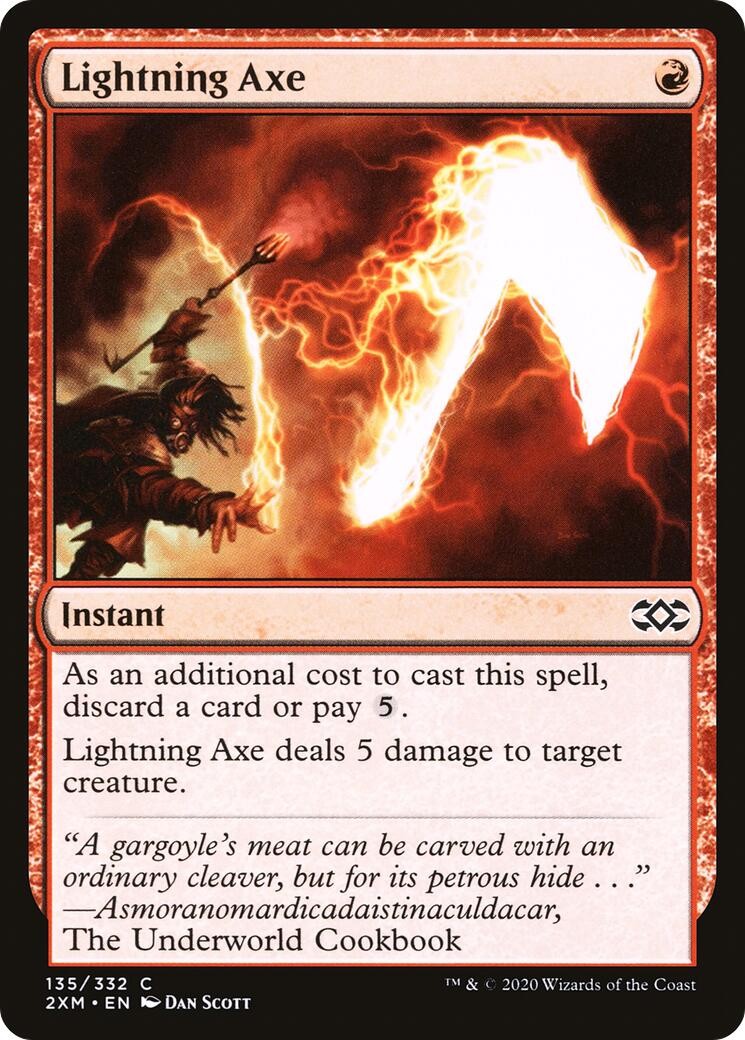 Lightning Axe Double Masters Common 135 NM Magic Card