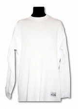 1 New Pro Club Heavyweight Thermal White Long Sleeve T-Shirt Size S-7XL ProClub 